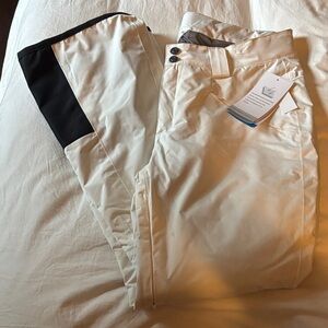 Women’s Cream and Black Pants Snow Pants